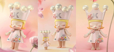 【泡泡瑪特】MEGA SPACE MOLLY 1000%/400% 漫縵花落&middot;絨 新款即將發售！