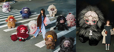 【泡泡瑪特】&Theta; SKULLPANDA 不眠劇場系列 毛絨公仔掛件盲盒全新上市！暗黑風俘獲你的心！